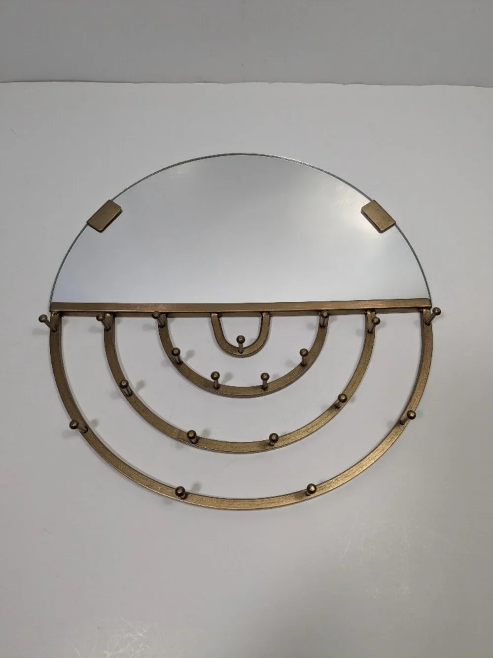 Urban Outfitters Aimee Jewelry Storage Hanging Mirror Gold Tone Bohemian Boho